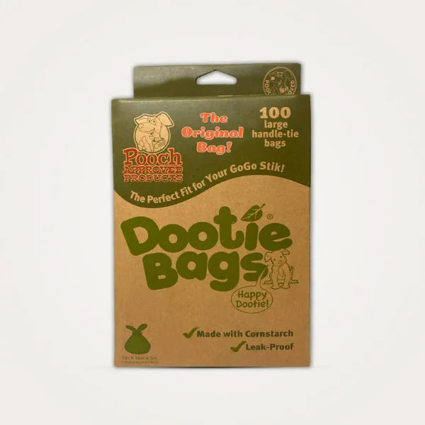 Dootie Bags, Large, Leakproof EZ Tie Handle Dog Poop Bags